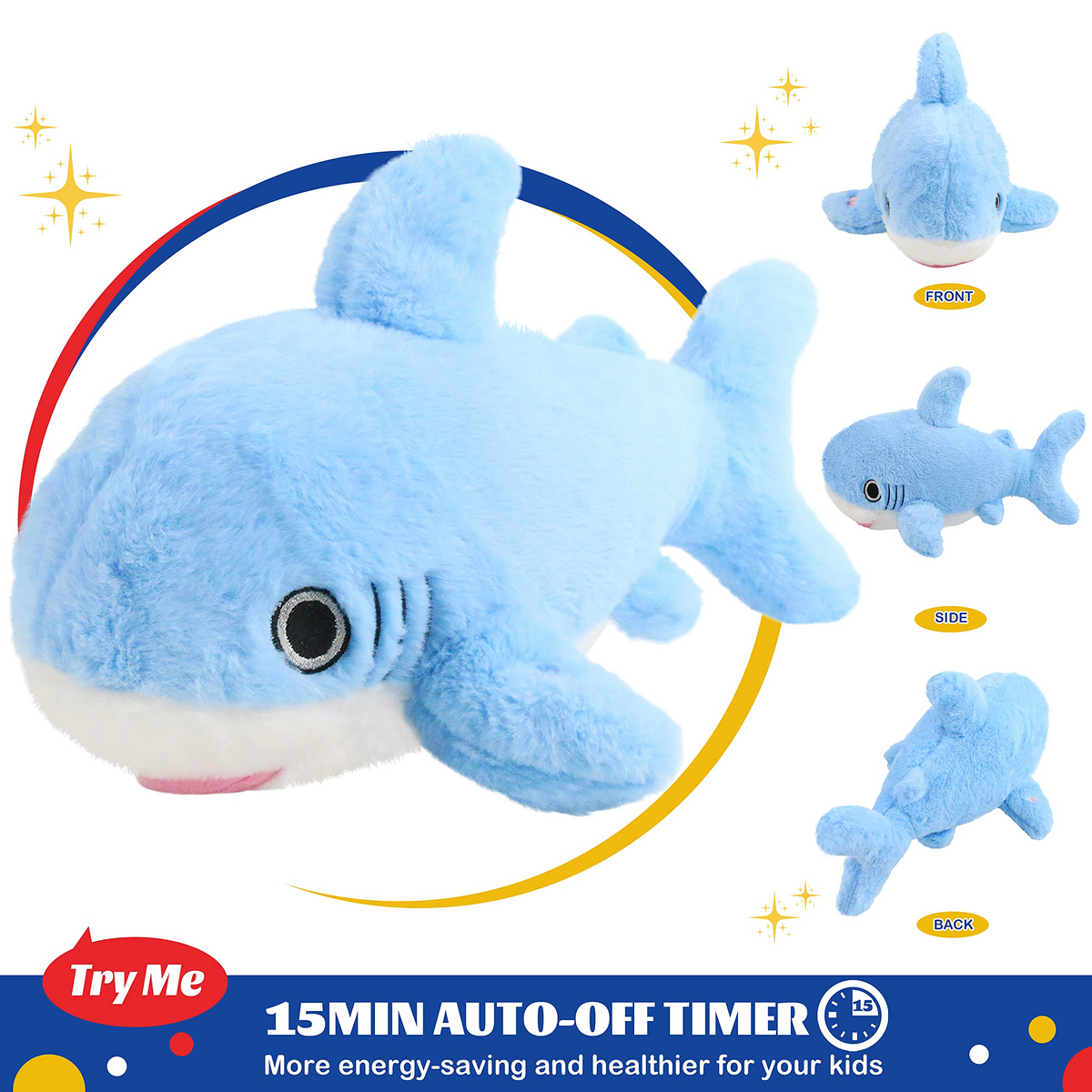 Glow Guards 16'' Light up Musical Shark Stuffed Animal Ocean Life