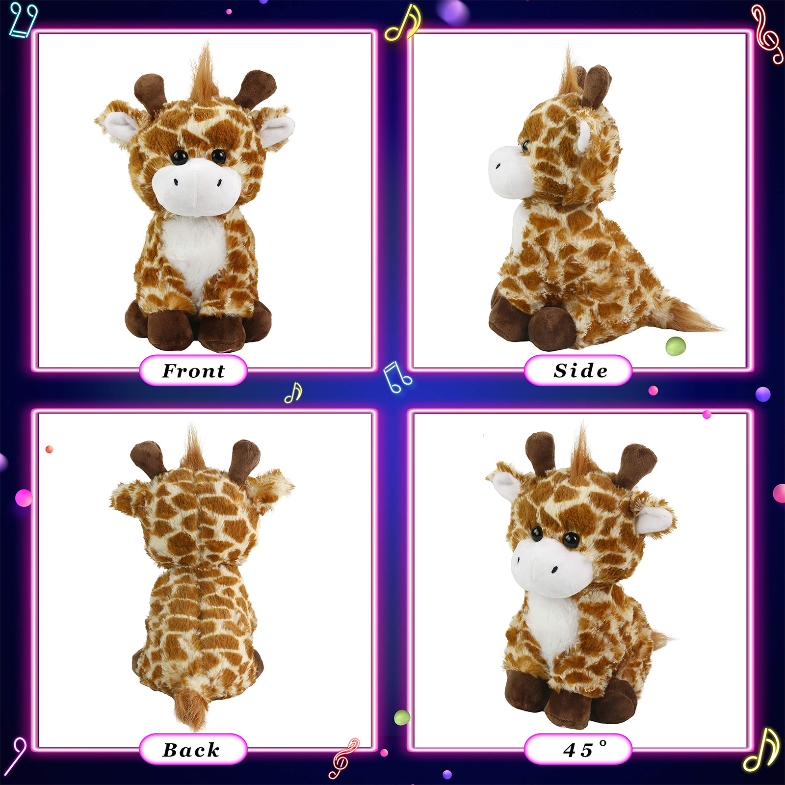 Glow Guards 12’’ Light up Giraffe Stuffed Animals Soft Plush Toy - Glow Guards