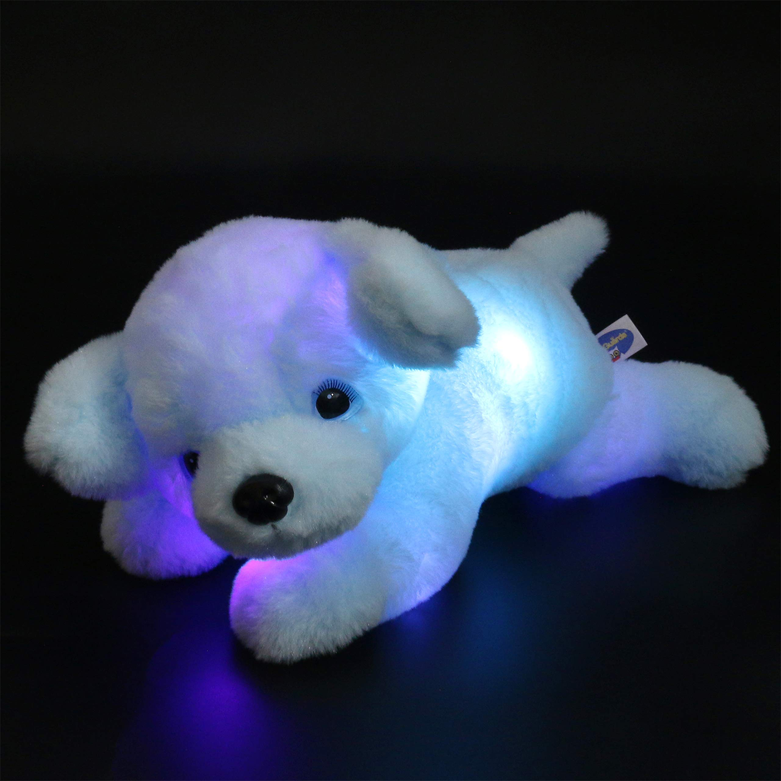 Glow Guards 15'' Light up Stuffed Puppy Dog Soft Pillow Plush - Glow Guards
