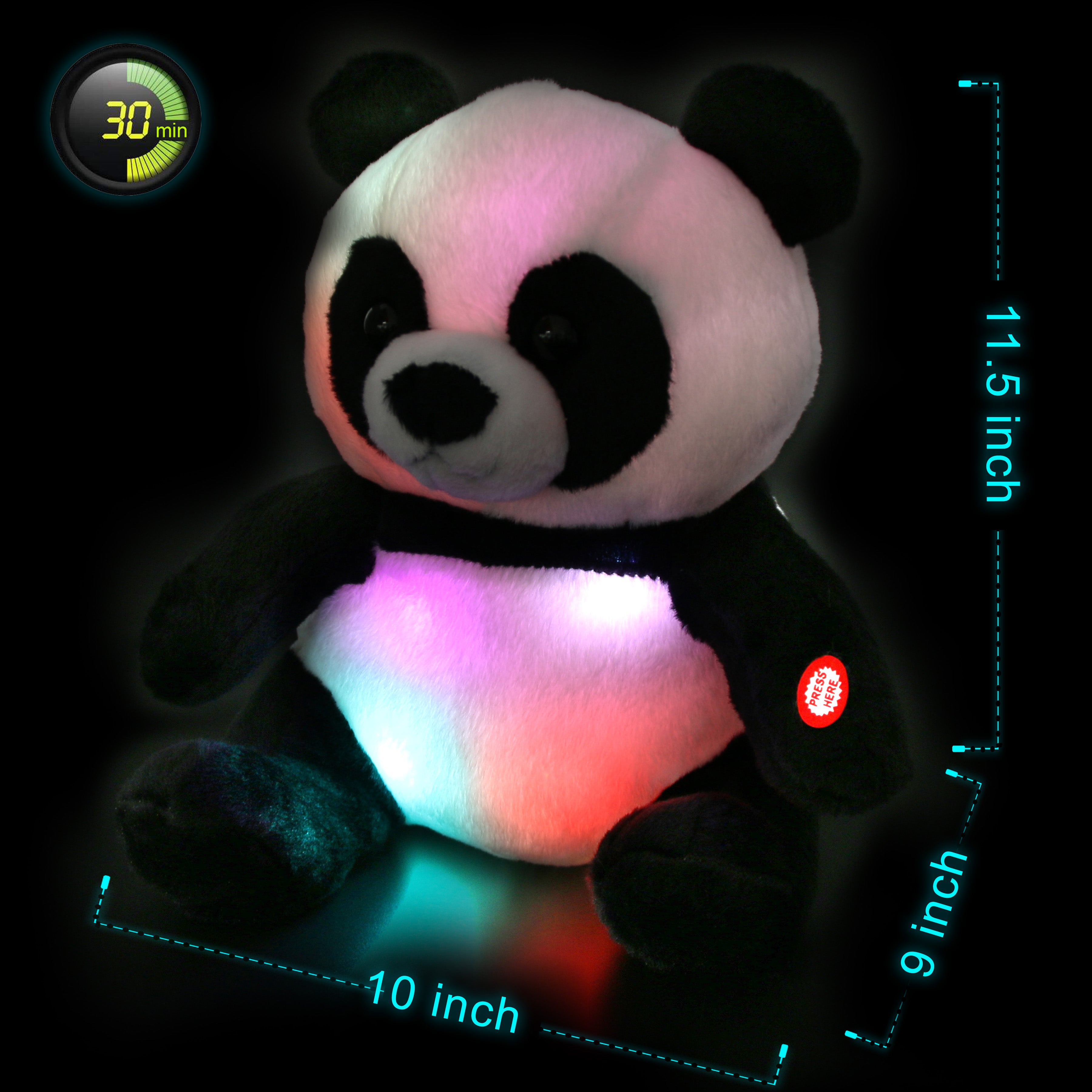 BSTAOFY Light up Panda Stuffed Animal LED Panda Bear Soft Plush Toys Glow  in Dark Bedtime Companion …See more BSTAOFY Light up Panda Stuffed Animal