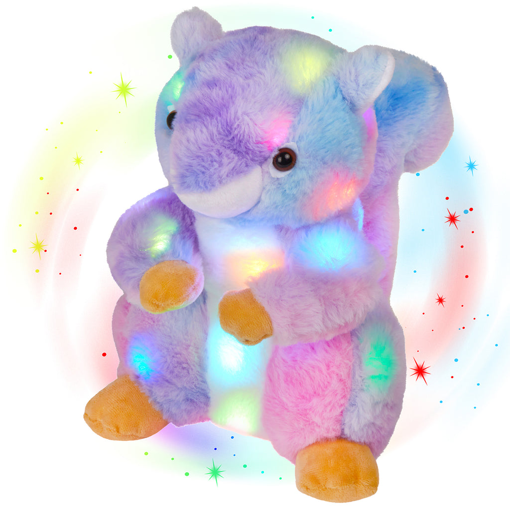 Glow Guards 10’’ Light up Squirrel Soft Plush Toy - Glow Guards